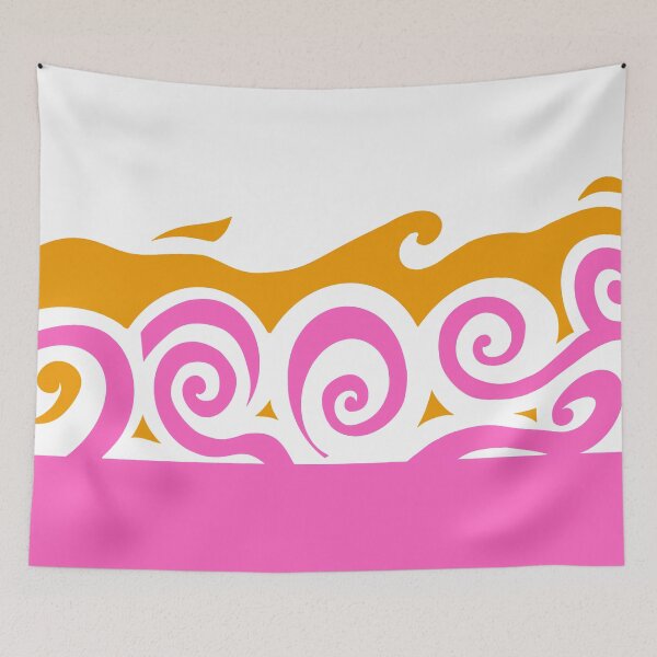 Item preview, Pink waves ocean designed and sold by AshStore.
