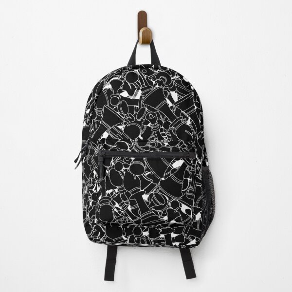 Chess Pattern BLACK Backpack