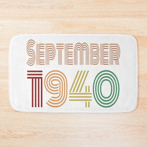 Item preview, Happy 80th Birthday, Happy Eighties Birthday, born in September 1940 designed and sold by marosharaf.