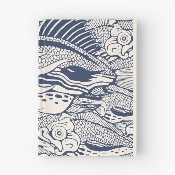 Artikelvorschau, Handgezeichneter lustiger Fisch. Dekorativer Hintergrund mit der Tiefsee. entworfen und verkauft von JackJumpingsack.