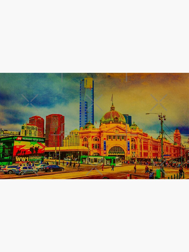 "Oil Painting on Canvas of Flinders Street Station Melbourne