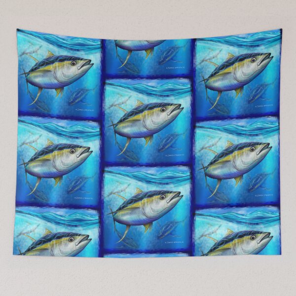 Item preview, Yellowfin Tuna - Out of the Blue designed and sold by David Pearce Marine Art.