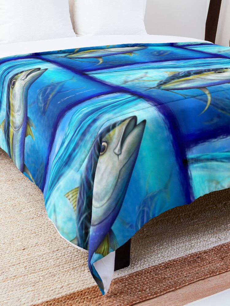 Alternate view of Yellowfin Tuna - Out of the Blue Comforter
