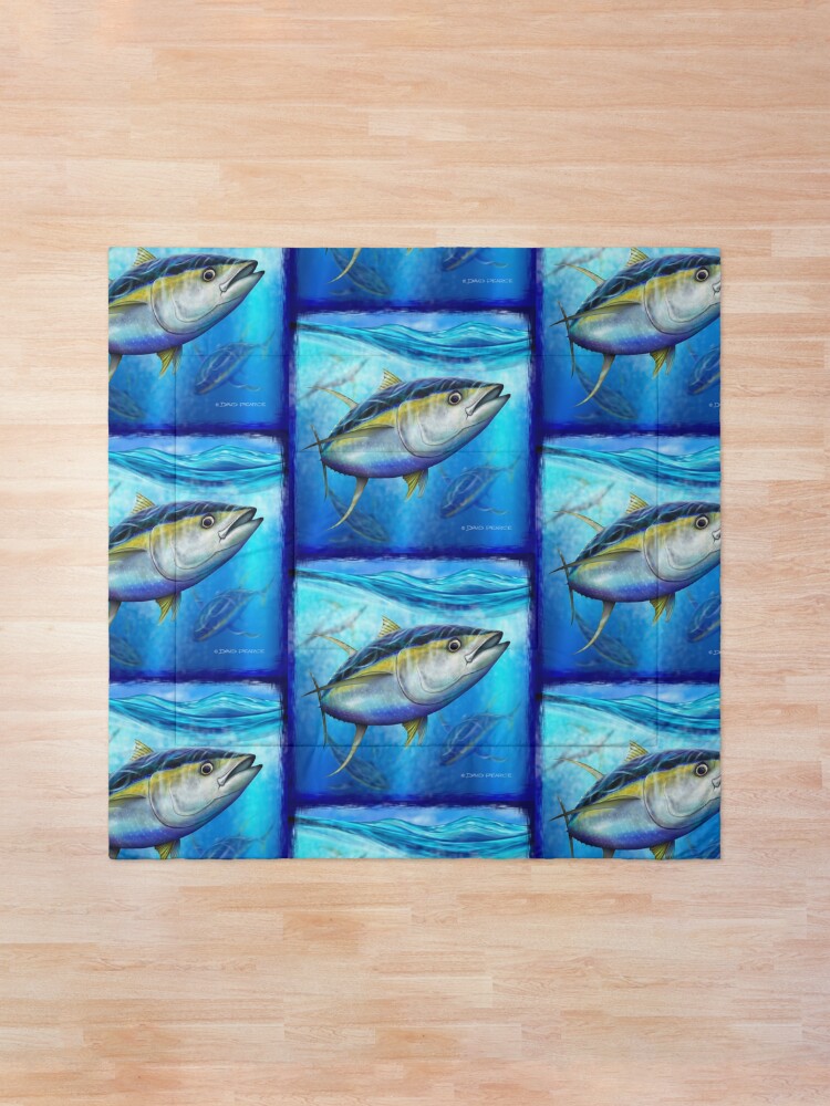Alternate view of Yellowfin Tuna - Out of the Blue Comforter