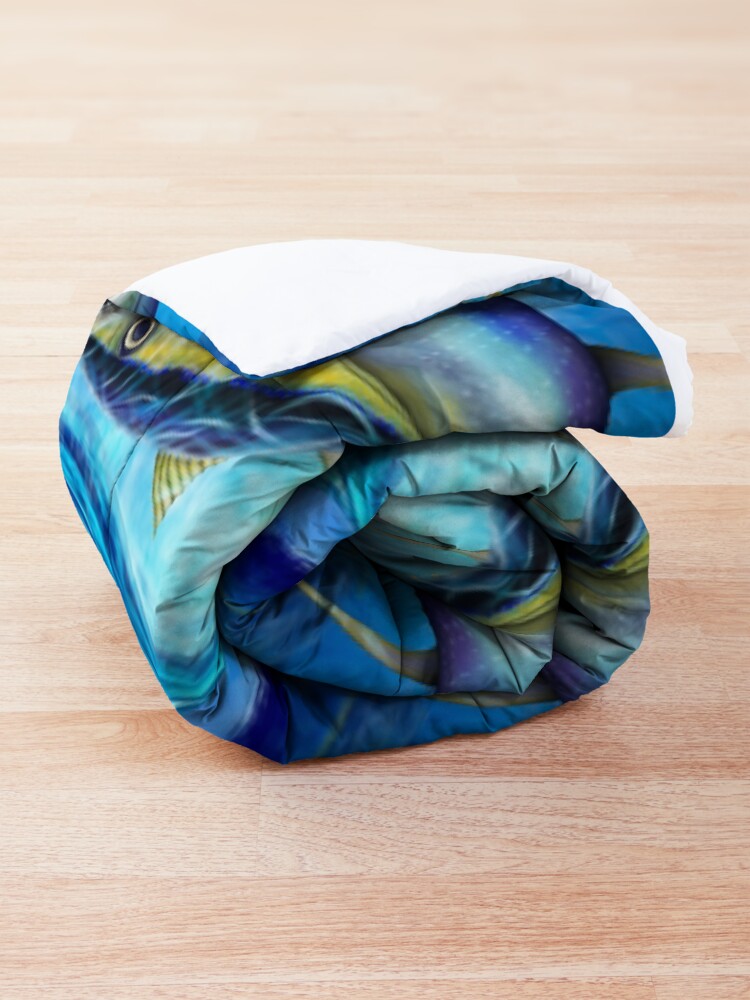 Alternate view of Yellowfin Tuna - Out of the Blue Comforter