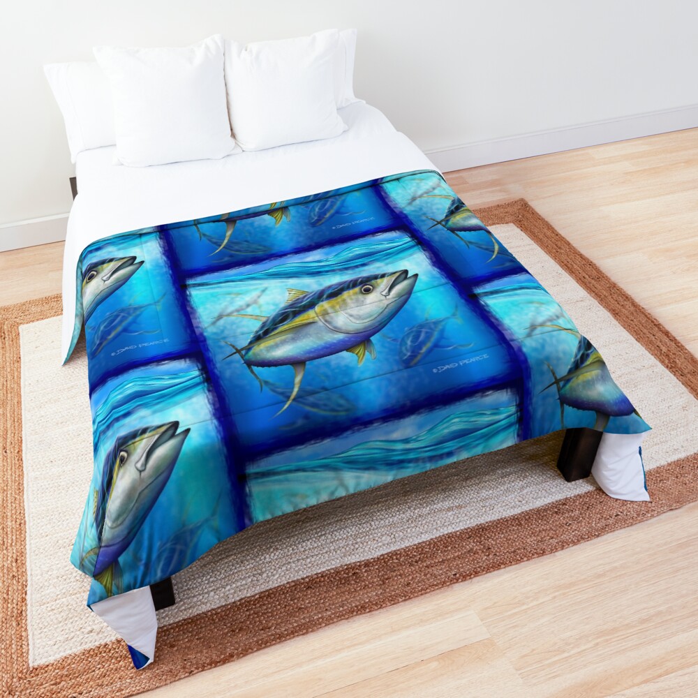 Yellowfin Tuna - Out of the Blue Comforter
