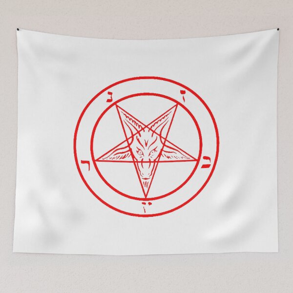 Item preview, Red Baphomet Pentagram of The Church of Satan designed and sold by Ataraxia  Apparel.