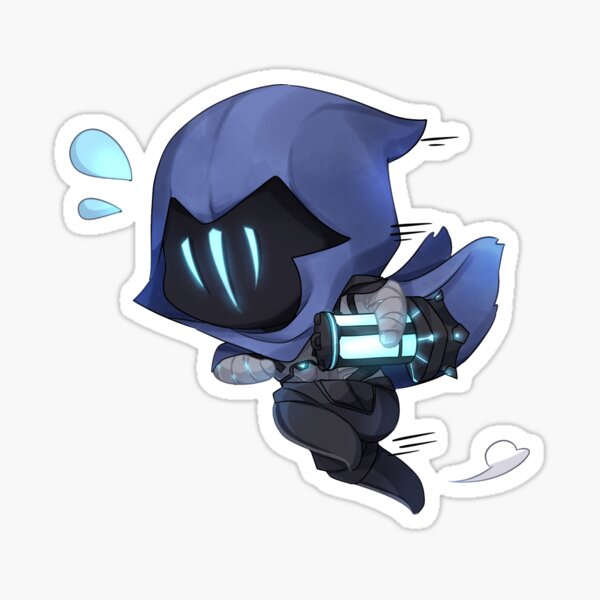 Chibi Omen Valorant minimal Sticker
