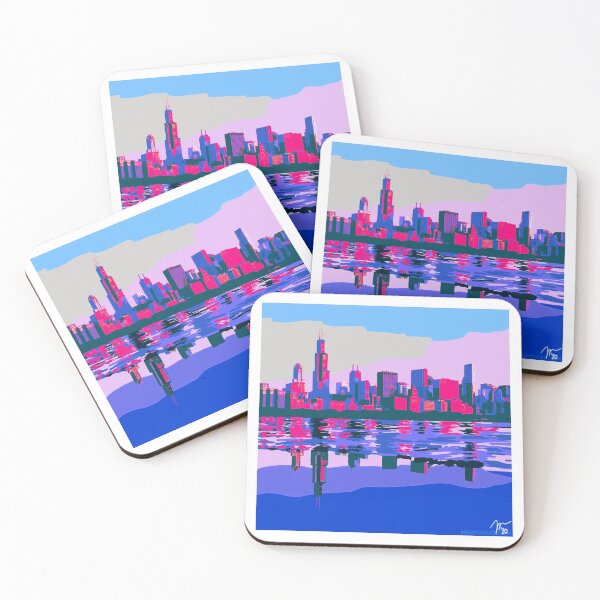 Item preview, (Original) Chicago Skyline designed and sold by Drawn to the Coasts.