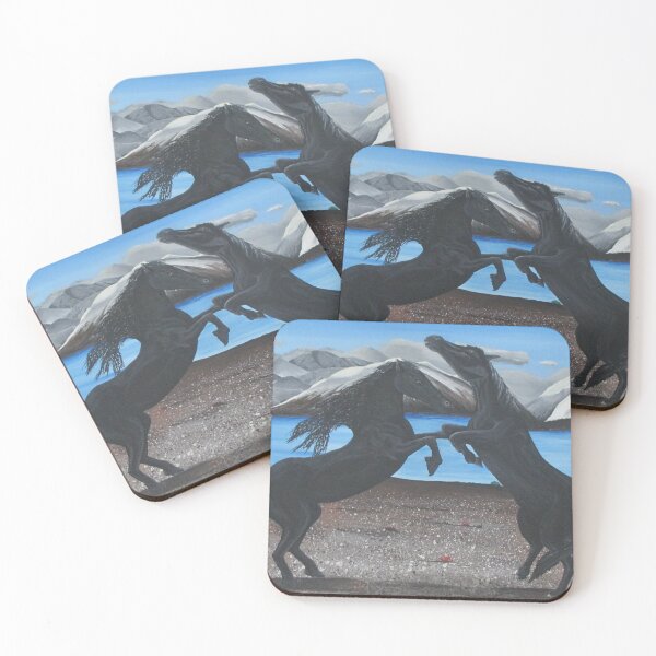 Item preview, Beautiful Italian Stallions fighting designed and sold by Ann Biddlecombe.