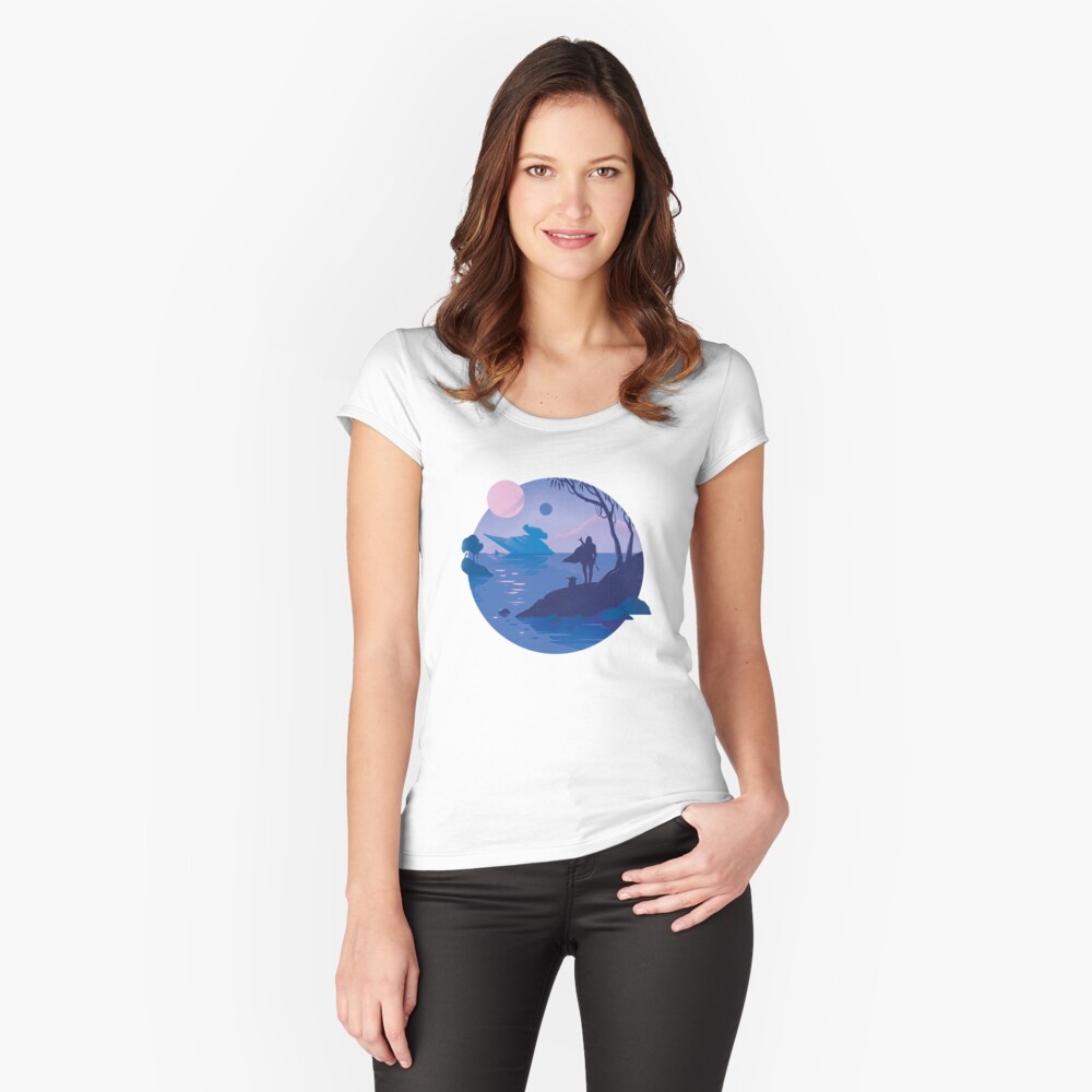 Item preview, Fitted Scoop T-Shirt designed and sold by anniko-story.