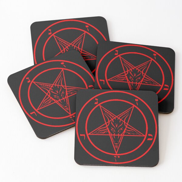 Item preview, Black with Red Baphomet Pentagram of The Church of Satan designed and sold by Ataraxia  Apparel.