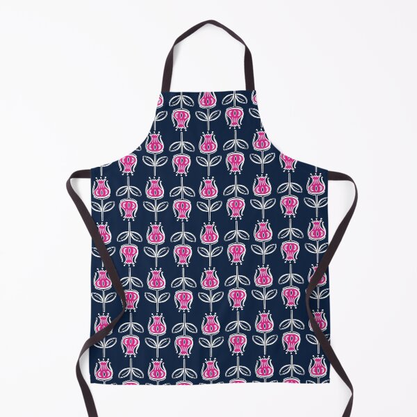 Item preview, Scandi Flower Print on Navy designed and sold by The Wellington Boot.