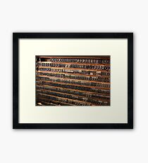Alphabet Framed Print