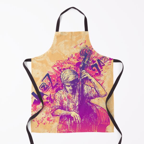 Item preview, Jazz with jazzman playing double bass designed and sold by JackJumpingsack.