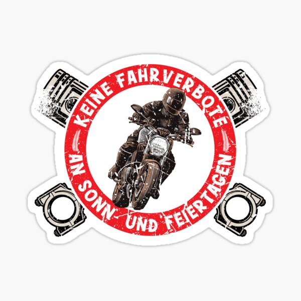 Aufkleber Gegen Motorrad Fahrverbote