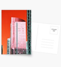 Skyscraper Red Postcards