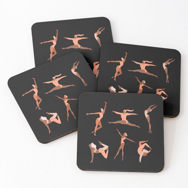 Item preview, Acro Gymnastics Dancers In Pastel  designed and sold by Marguerite Faure.