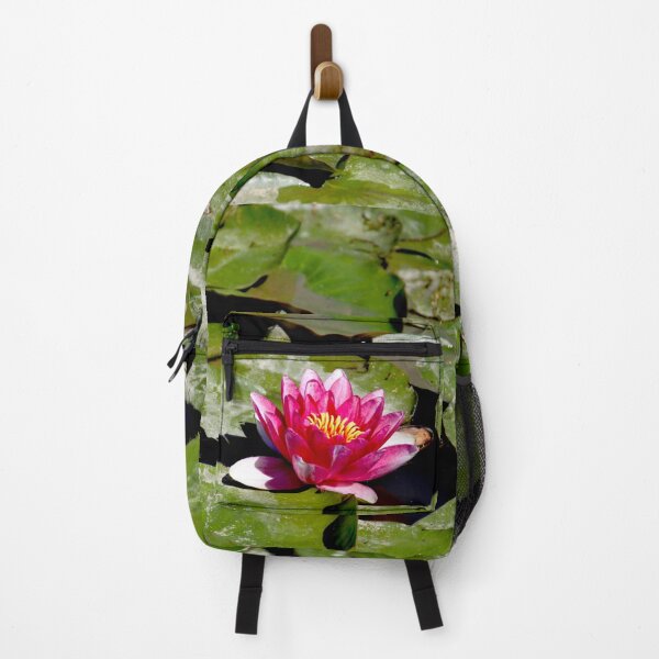 Item preview, Pink water lilies flowers and leaves designed and sold by EstelleRossetti.