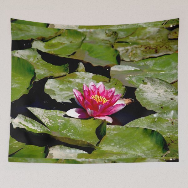 Item preview, Pink water lilies flowers and leaves  designed and sold by EstelleRossetti.