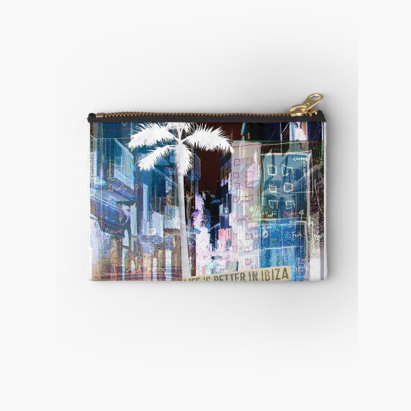 Item preview, Ibiza Eivissa Pop Art Funky Palmtree Old Town Wanderlust Modern Art Collage designed and sold by ExquisiteShots.