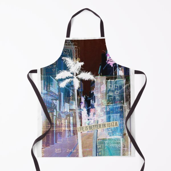 Item preview, Ibiza Eivissa Pop Art Funky Palmtree Old Town Wanderlust Modern Art Collage designed and sold by ExquisiteShots.