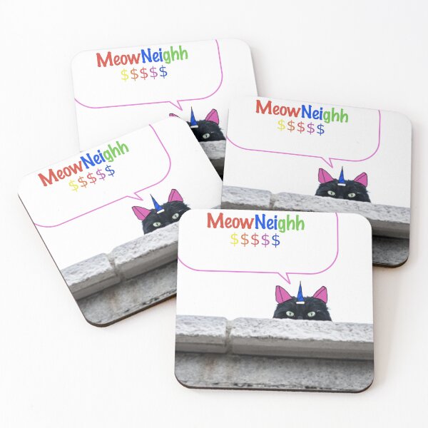 Item preview, MeowNeigh $ The Real Black Kitty Unicorn designed and sold by Helen Marvellous.