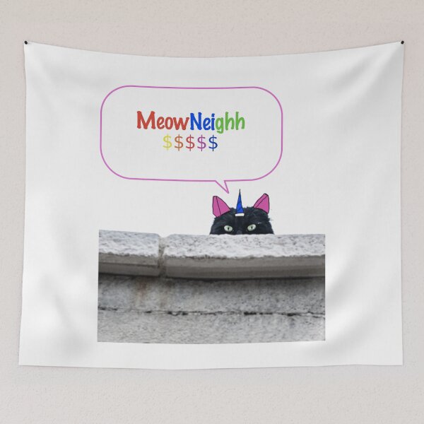 Item preview, MeowNeigh $ The Real Black Kitty Unicorn designed and sold by Helen Marvellous.