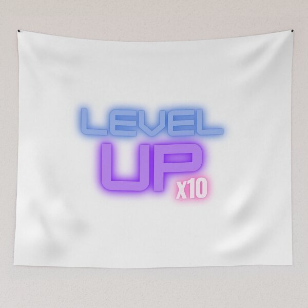Item preview, Level Up x10 White designed and sold by flying-flamingo.