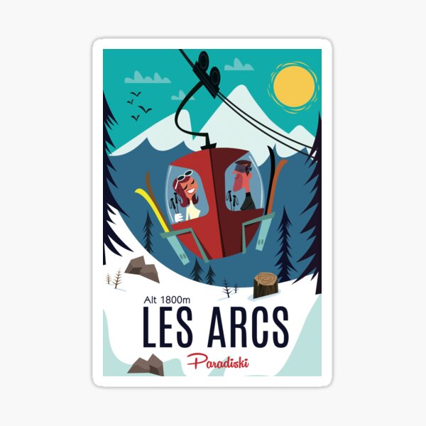 Les Arc poster Sticker