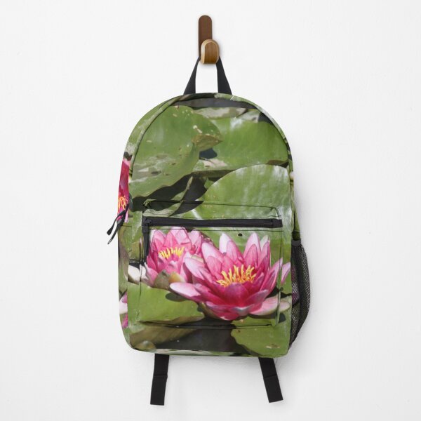 Item preview, Pink water lilies flowers and leaves designed and sold by EstelleRossetti.