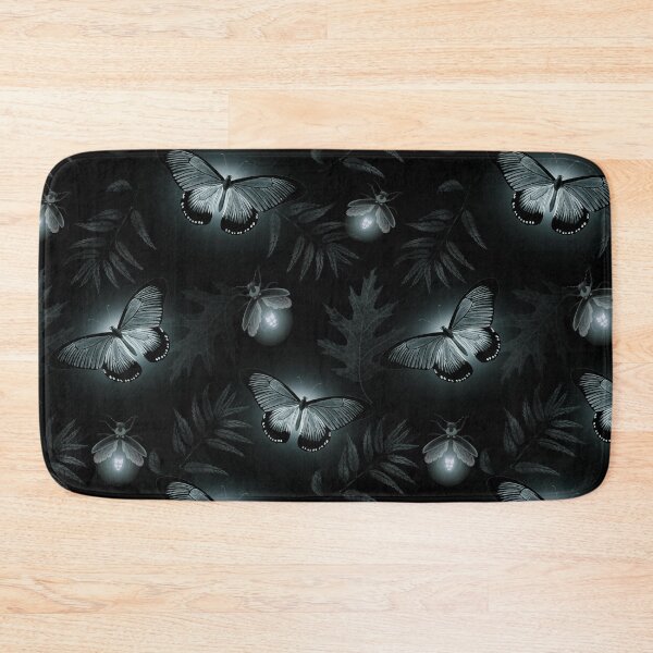 Item preview, Autumn firefly and moth black and white designed and sold by BlueMothShop.