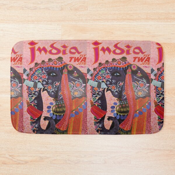 Item preview, India vintage travel poster designed and sold by stickart-marek.