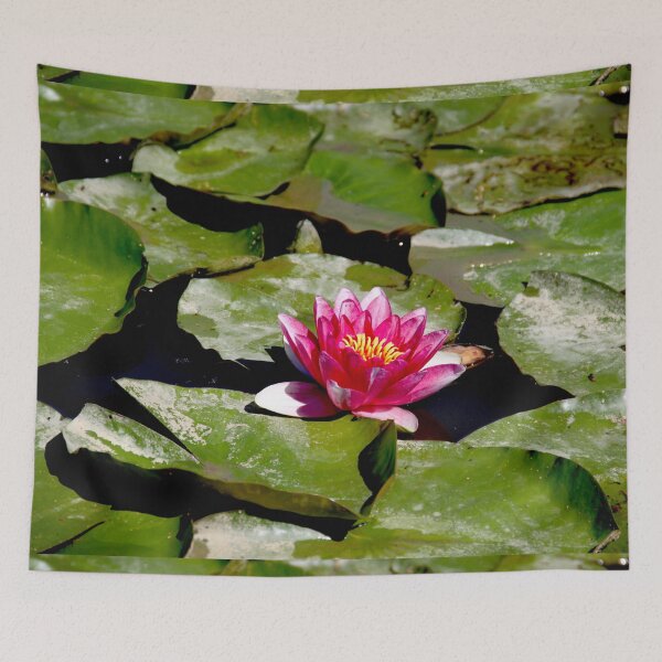 Item preview, Pink water lilies flowers and leaves  designed and sold by EstelleRossetti.