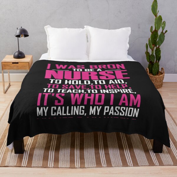 Item preview, I Was Bron To Be A Nurse Nursing Day Gift designed and sold by JulyDesigns.