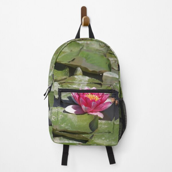 Item preview, Pink water lilies flowers and leaves designed and sold by EstelleRossetti.
