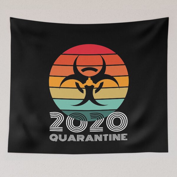 Item preview, Quarantine 2020 Retro Sunset  designed and sold by Michelle  Brewster.