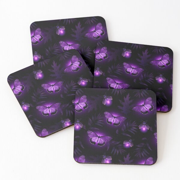 Item preview, Autumn firefly and moth purple designed and sold by BlueMothShop.