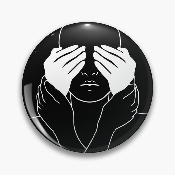 Item preview,  removing white hands from black eyes / white on black / white line designed and sold by Mariuki Flow.