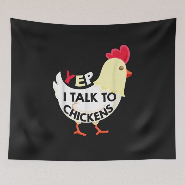 Item preview, Yep I Talk To Chickens Gift designed and sold by JulyDesigns.