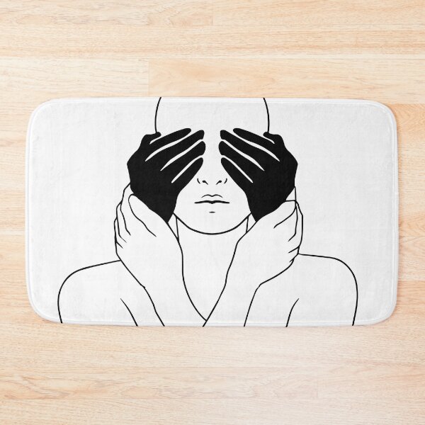 Item preview,  Clearing the darkness from my eyes / black on white / black line designed and sold by Mariuki Flow.