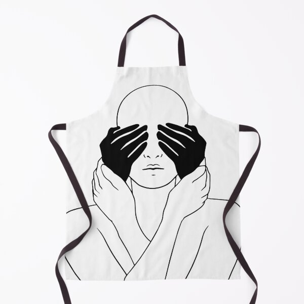 Item preview, Clearing the darkness from my eyes / black on white / black line designed and sold by Mariuki Flow.