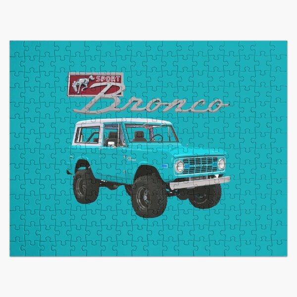 Aqua Bronco Sport Jigsaw Puzzle