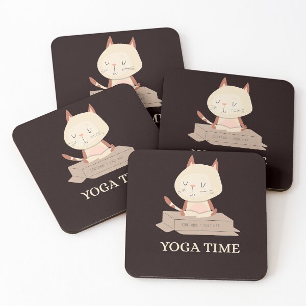 Item preview, YOGA TIME CAT  designed and sold by Ashalcheema.