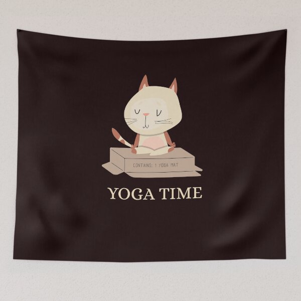 Item preview, YOGA TIME CAT  designed and sold by Ashalcheema.