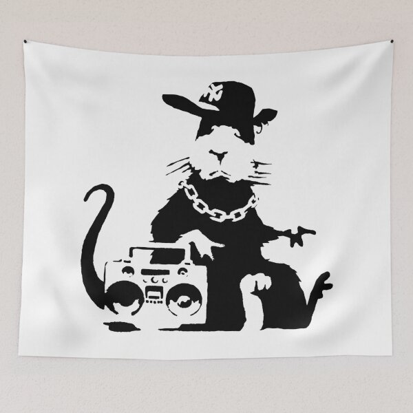 Item preview, Banksy - Ghetto Rat designed and sold by STREETARTCORNER.