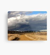 Storm clouds at Gara Metal Print
