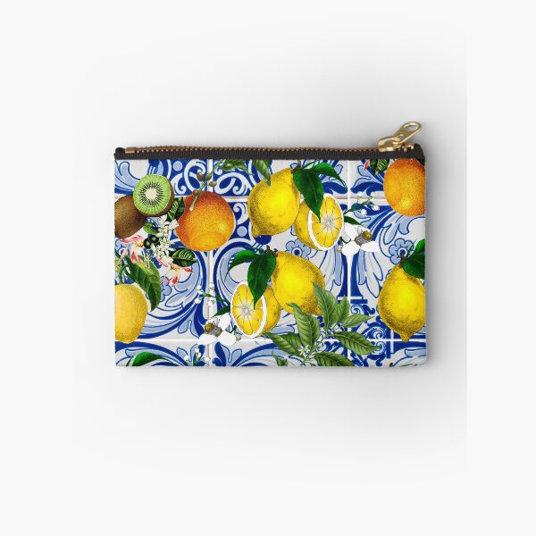 Item preview, Mediterranean Lemon on Blue Ceramic Tiles designed and sold by kapotka.