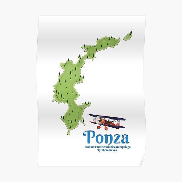 Ponza Italian island. Poster