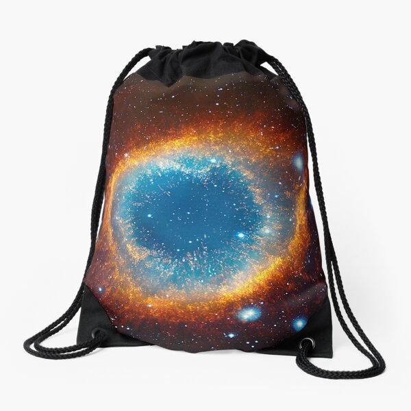 The Helix Nebula Combining Infrared (ESO) and Visible Light (VISTA) Images. Drawstring Bag